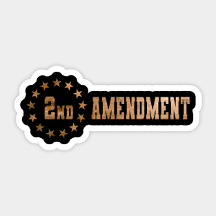 2nd Amendment 1776 Flag design Sticker